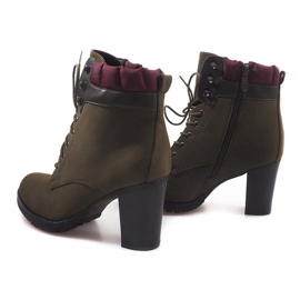 Bottines Cravates Ouvrières A-151 Vert 4
