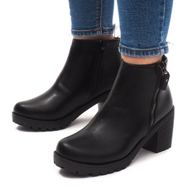 Bottes Chaudes Sur Un Poteau 3045-3 Noir 1