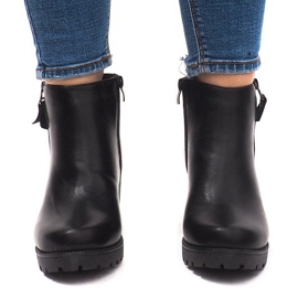 Bottes Chaudes Sur Un Poteau 3045-3 Noir 2