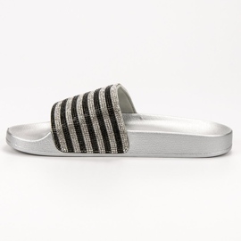 SHELOVET Pantoufles en caoutchouc le noir gris 3