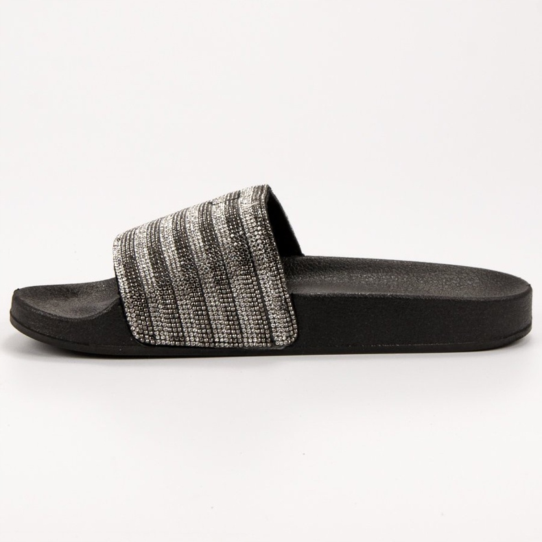 SHELOVET Pantoufles en caoutchouc le noir gris 1