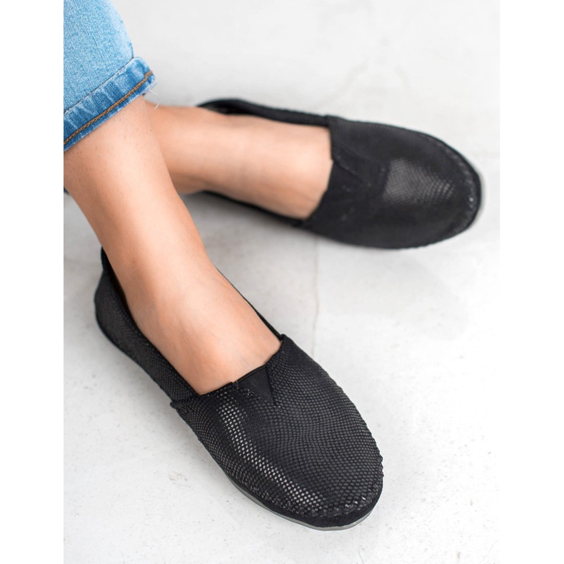 Filippo Baskets à enfiler en cuir noires 1