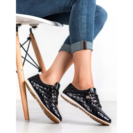 Camo Richelieus laqués noir 2