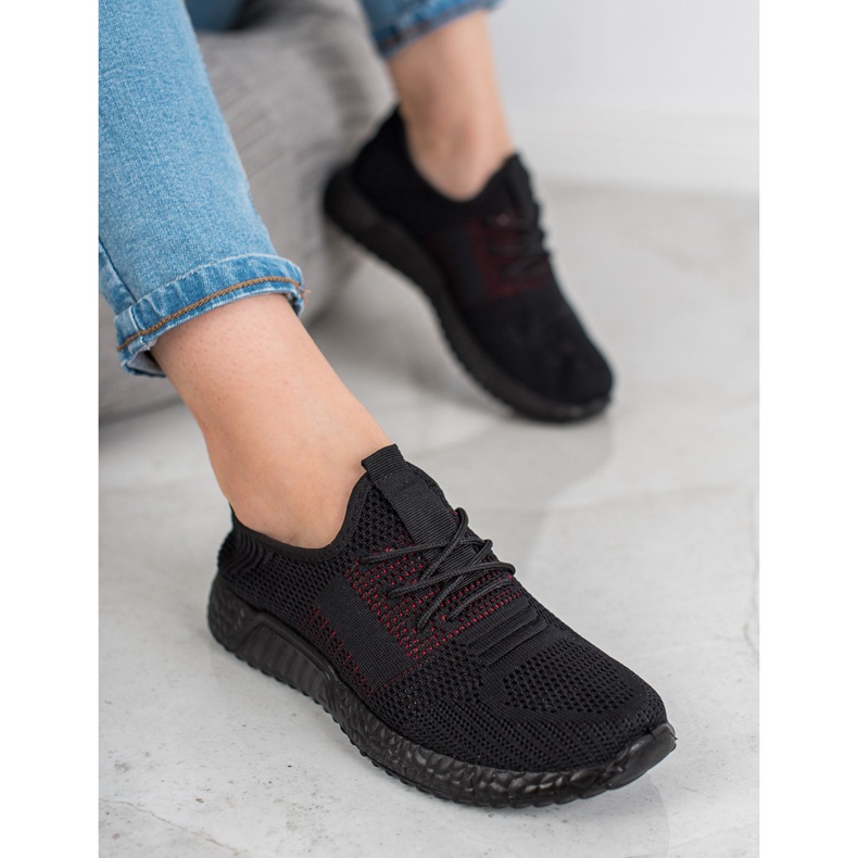 SHELOVET Chaussures de sport ajourées le noir 1