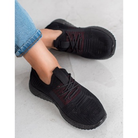 SHELOVET Chaussures de sport ajourées noir 2
