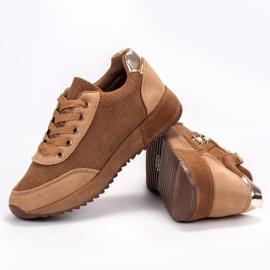 SHELOVET Chaussures de sport chameau brun 1