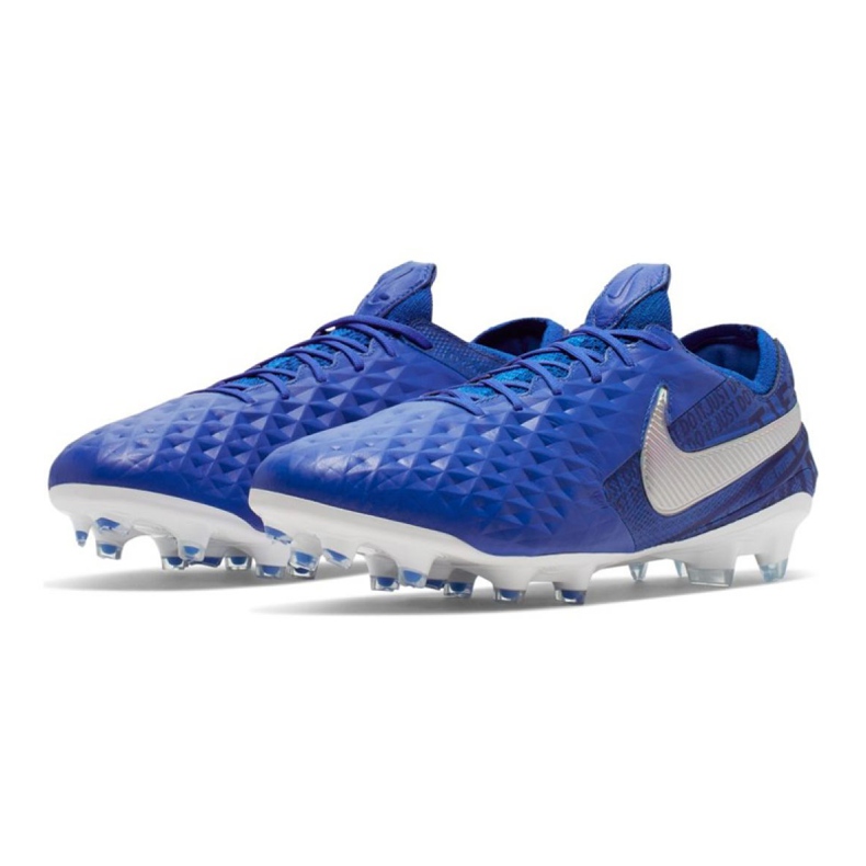 Chaussures de football Nike Legend 8 Elite Fg M AT5293-414 bleu bleu 1