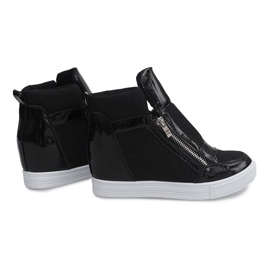 Baskets Compensées TL020-2 NOIR / BLANC le noir 1