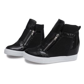 Baskets Compensées TL020-2 NOIR / BLANC le noir 2