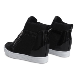 Baskets Compensées TL020-2 NOIR / BLANC le noir 3