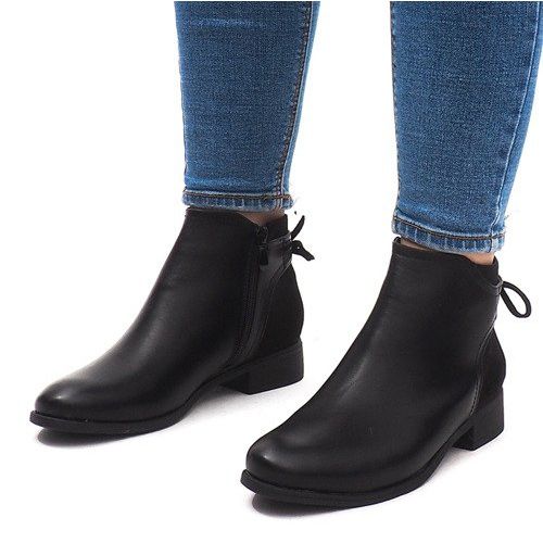 Bottes Chelsea Chaudes Solides J606 Noir le noir 2