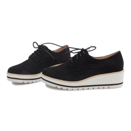 Chaussures De Jazz Sur Un Compensé LM-029 Noir 1