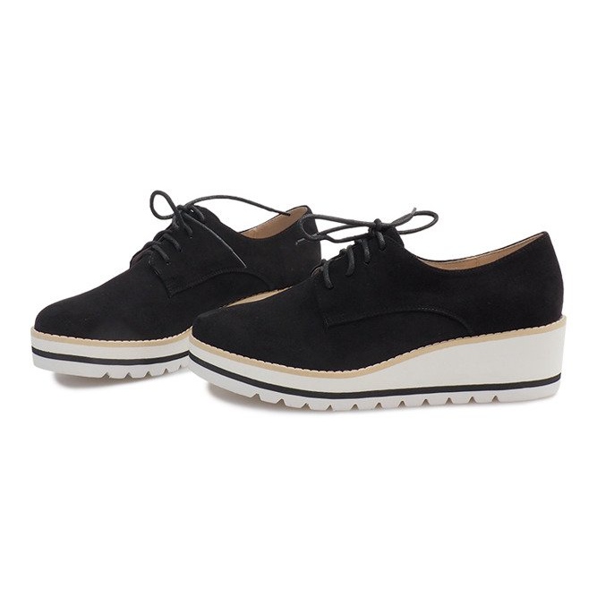 Chaussures De Jazz Sur Un Compensé LM-029 Noir le noir 1