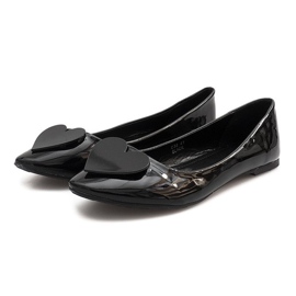 Ballerines Laquées Avec Coeur C38 Noir le noir 2