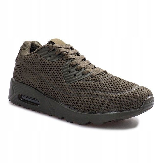 Chaussures de sport en maille verte multicolore 1