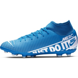 Chaussures de football Nike Mercurial Superfly 7 Club FG / MG M AT7949-414 bleu bleu 2