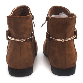 Bottines en daim avec élastique 3670 Camel brun 1