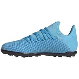 Chaussures de foot Adidas X 19.3 Tf Jr F35357 bleu bleu 1