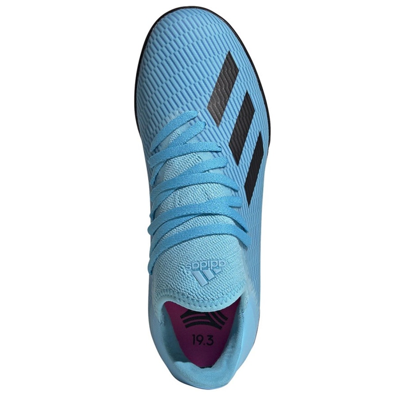 Chaussures de foot Adidas X 19.3 Tf Jr F35357 bleu bleu 2 Chaussures de foot Adidas X 19.3 Tf Jr F35357 bleu bleu 2