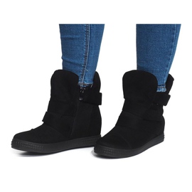 Baskets Compensées Avec Velcro 1703 Noir le noir 1