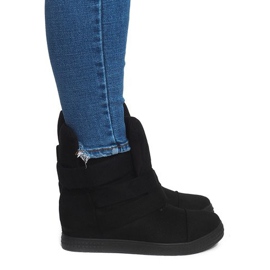 Baskets Compensées Avec Velcro 1703 Noir le noir 4