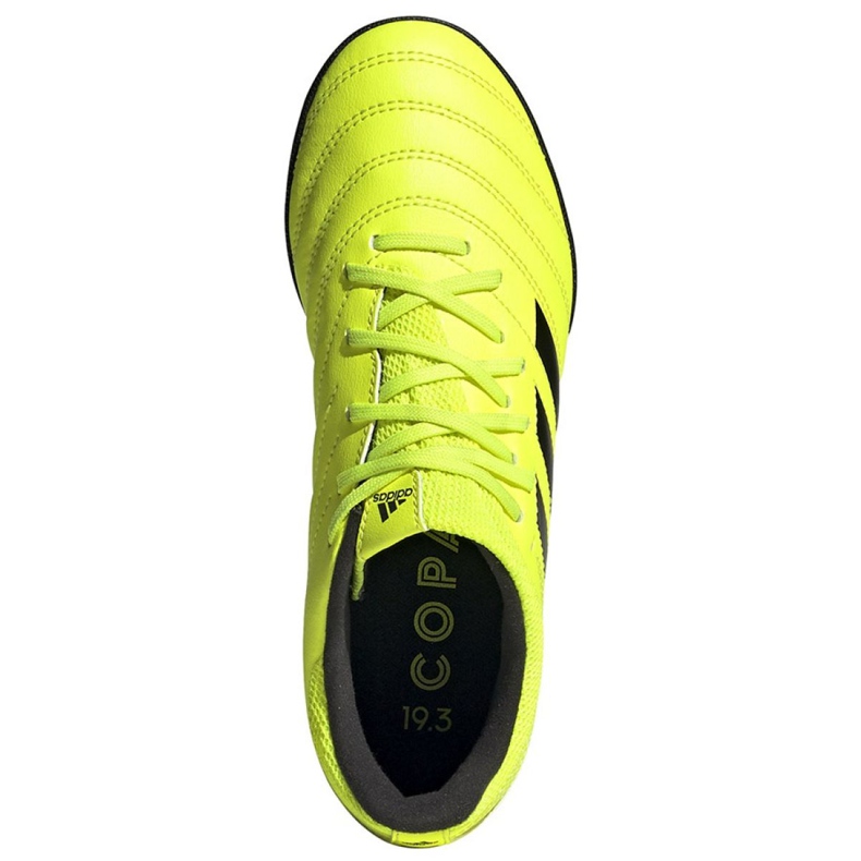 Chaussures de foot Adidas Copa 19.3 Tf Jr F35463 jaune jaune 2