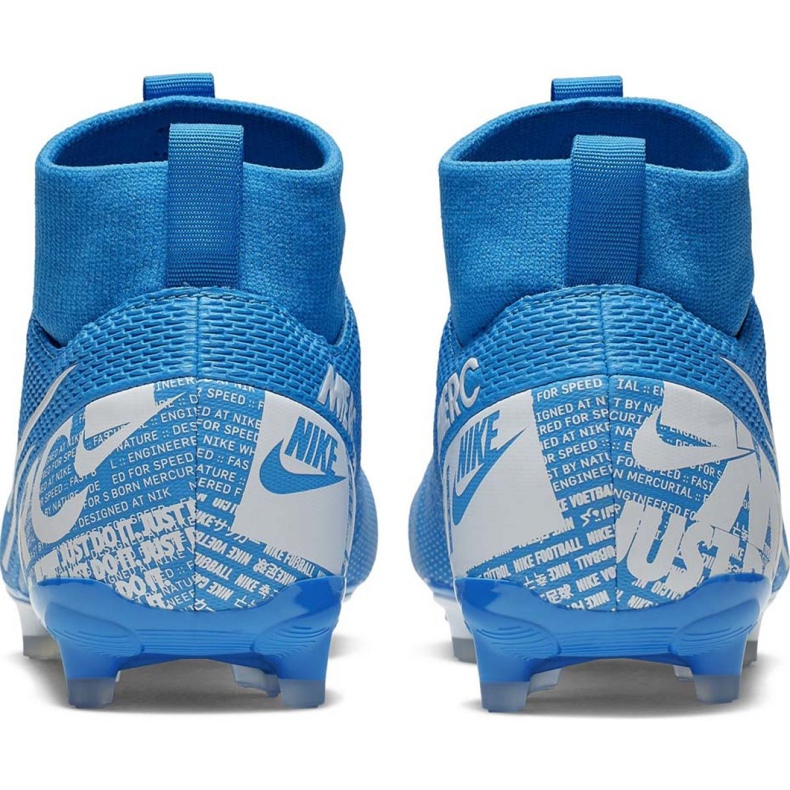 Nike Mercurial Superfly 7 Academy FG / MG Jr AT8120 414 chaussures de football bleu 2