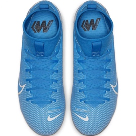 Nike Mercurial Superfly 7 Academy FG / MG Jr AT8120 414 chaussures de football bleu 4