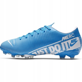 Nike Mercurial Vapor 13 Academy FG / MG Jr AT8123 414 chaussures de football bleu 2