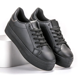 SHELOVET Chaussures de sport à la mode le noir 2