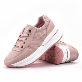 SHELOVET Chaussures de sport à lacets rose 2
