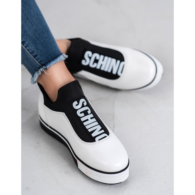 SHELOVET Chaussures pour femmes à la mode blanc noir 1