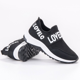 SHELOVET Chaussures en daim à enfiler le noir 4