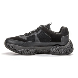 SHELOVET Baskets noires à la mode le noir 2