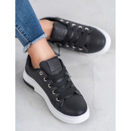 SHELOVET Chaussures de sport à la mode noir 2