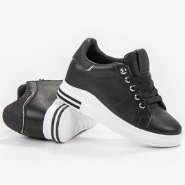 SHELOVET Espadrilles de coin le noir 1