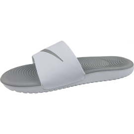 Claquettes Nike Kawa 834588-100 blanche 1 Claquettes Nike Kawa 834588-100 blanche 1