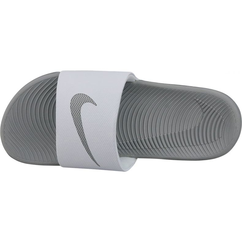 Claquettes Nike Kawa 834588-100 blanche 2 Claquettes Nike Kawa 834588-100 blanche 2