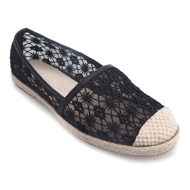Ballerines Espadrilles YBS136 Noir 1