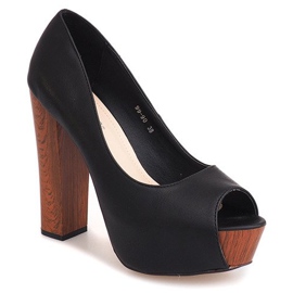 Open Pumps On A Bar 99-90 Noir le noir 2