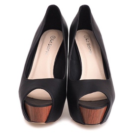 Open Pumps On A Bar 99-90 Noir le noir 4
