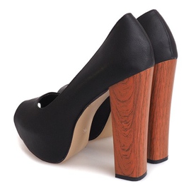 Open Pumps On A Bar 99-90 Noir le noir 1