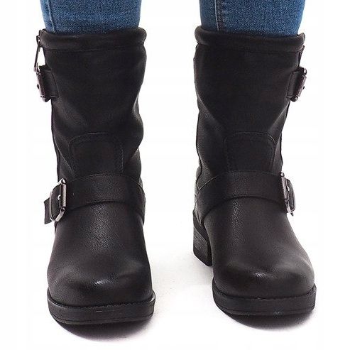 Bottes Chaudes Avec Boucle 14A7181 Noir 2