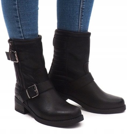 Bottes Chaudes Avec Boucle 14A7181 Noir le noir 3