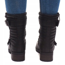 Bottes Chaudes Avec Boucle 14A7181 Noir le noir 4