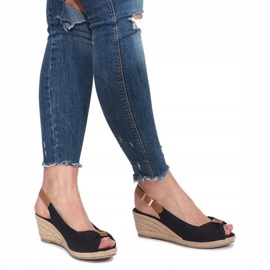 Sandales compensées espadrilles Zoe noires le noir 6