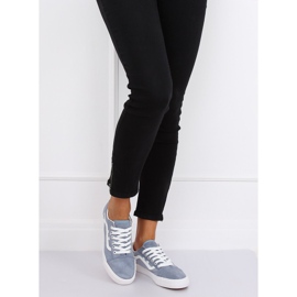 Baskets femme bleues B70A BLEU / BLANC 2