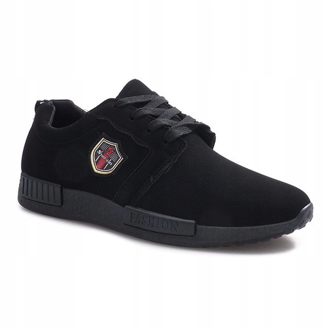 Chaussures de sport noires d'Adamo le noir 1