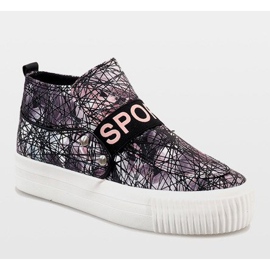 Baskets noires 623 le noir multicolore 1