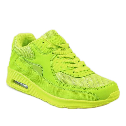Chaussures de sport jaune fluo DN7-11 1